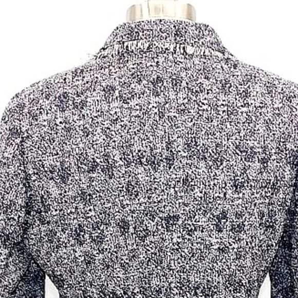 Talbots Blue Tweed Fringed Lined Blazer - Picture 7 of 9